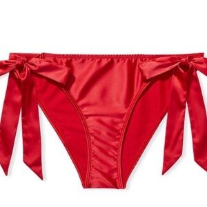 Victoria’s Secret Red Lingerie Panty Bottom with Bow Side Ties